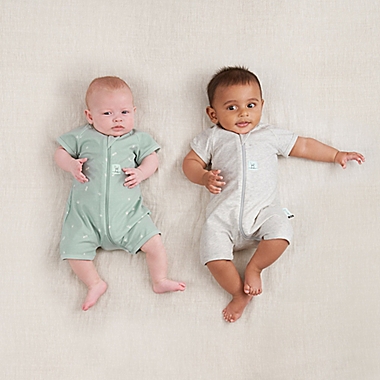ergoPouch&reg; Size 0-3M 0.2 TOG Short Sleeve Pajama in Sage. View a larger version of this product image.