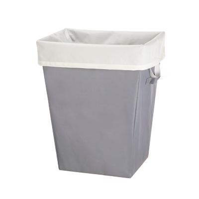 Coastal Collection Grey Rolled Paper Laundry Hamper