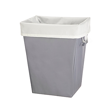 Simply Essential&trade; Laundry Hamper with Removable Liner in White/Grey. View a larger version of this product image.