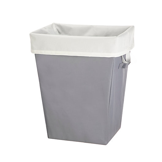 Alternate image 1 for Simply Essential™ Laundry Hamper with Removable Liner in White/Grey