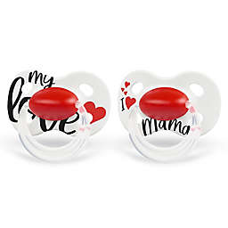Medela® Baby 2-Pack Signature Original Pacifiers in White/Red