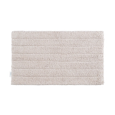 Haven&trade; 21&quot; x 34&quot; Organic Cotton Tufted Stripe Bath Rug in Pumice Stone. View a larger version of this product image.