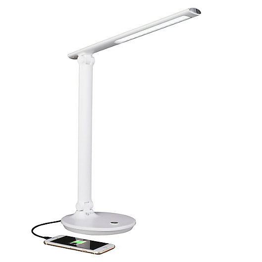 Alternate image 1 for OttLite® Emerge LED Desk Lamp with USB Port in White