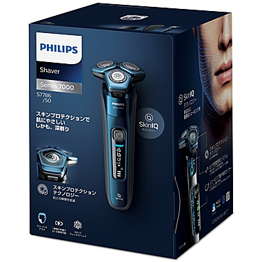 Philips Shaver Wet or Dry Electric Shaver in Blue. View a larger version of this product image.