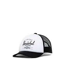 Herschel Supply Co. Size 6-18M Baby Whaler Mesh Snapback Cap in White/Black