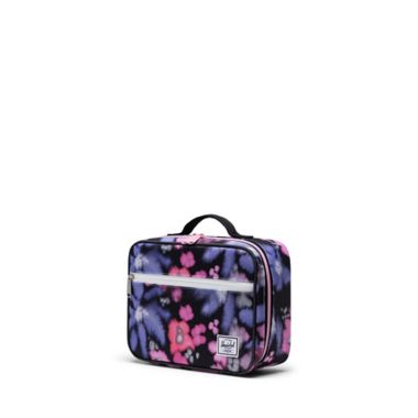 Herschel Supply Co.&reg; Pop Quiz Blurry Floral Lunch Box in Black. View a larger version of this product image.