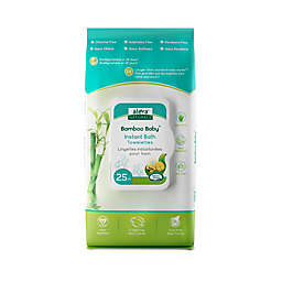 Aleva Naturals Bamboo Baby 25-Count Instant Bath Towelettes