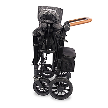 WonderFold Wagon Premium Double Stroller Wagon in Black Camo. View a larger version of this product image.