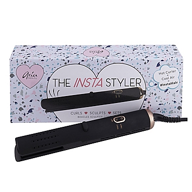 Aria Beauty Insta Styler 1-Inch Ceramic Straightener/Flat Iron in Black. View a larger version of this product image.