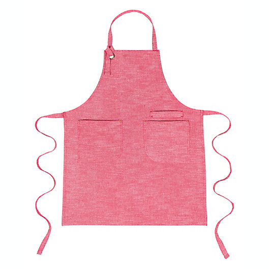 Alternate image 1 for Our Table™ Chambray Apron in Red