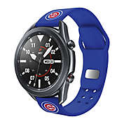 MLB Chicago Cubs Samsung Watch Compatible 20mm Silicone Sports Band in Royal
