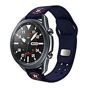 MLB Houston Astros Samsung Watch Compatible 20mm Silicone Sports Band in Navy