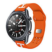 University of Tennessee Samsung Watch Compatible 20mm Silicone Sports Band in Orange