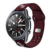 Florida State University Samsung Watch Compatible 20mm Silicone Sports Band in Maroon