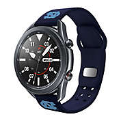 University of North Carolina Samsung Watch Compatible 20mm Silicone Sports Band in Black