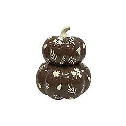 Bee & Willow™ Floral 12-Inch Ceramic Pumpkin Decoration
