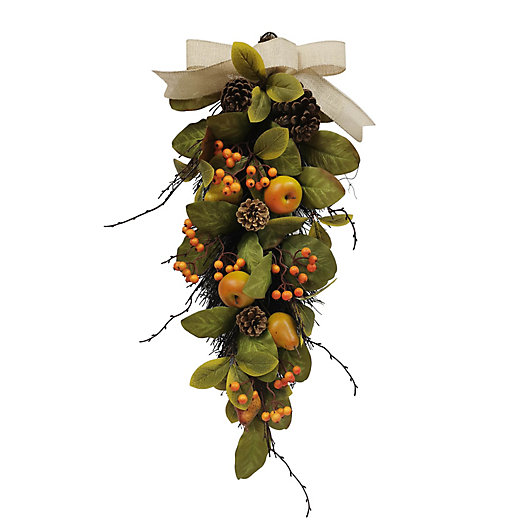 Alternate image 1 for Bee & Willow™ 25-Inch Faux Pear and Pinecone Door Swag<br />