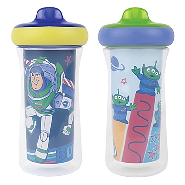 The First Years&trade; Disney&reg; Pixar Toy Story 2-Pack 9 oz. Insulated Sippy Cups. View a larger version of this product image.