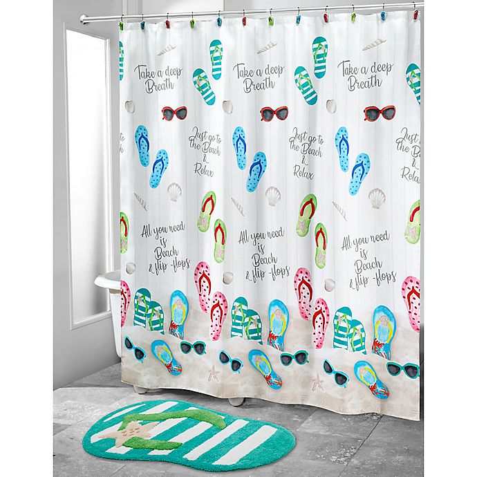 Avanti Beach Mode Shower Curtain Bed, Beach Shower Curtains