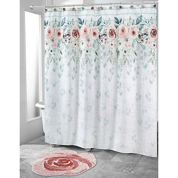Avanti Spring Garden 72 Inch X, How To Take Shower Curtain Rings Off