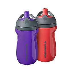 Tommee Tippee® Two-Pack 9 oz. Insulated Toddler Sportee Bottle in Raspberry/Royal Purple