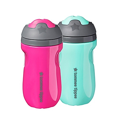 Tommee Tippee&reg; 2-Pack 9 oz. Insulated Toddler Sippee Cup in Pink/Mint. View a larger version of this product image.