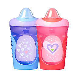 Tommee Tippee® Two-Pack Age 9+M Hold Tight Trainer Cups in Raspberry/Royal Purple