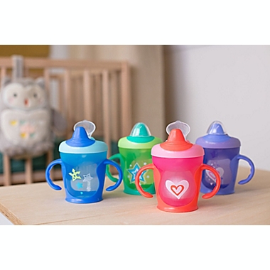 Tommee Tippee&reg; Two-Pack Age 7+M Hold Tight Trainer Cups in Raspberry/Royal Purple. View a larger version of this product image.