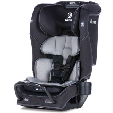 Diono radian&reg; 3QX Ultimate 3 Across All-in-One Convertible Car Seat in Black. View a larger version of this product image.