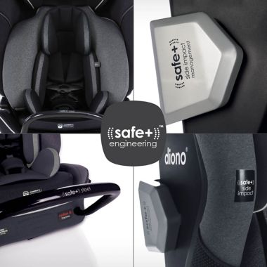Diono&reg; radian&reg; 3QXT Ultimate 3 Across All-in-One Convertible Car Seat in Black. View a larger version of this product image.