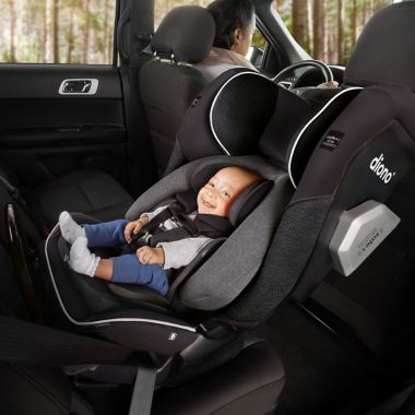 Diono&reg; radian&reg; 3QXT Ultimate 3 Across All-in-One Convertible Car Seat in Black. View a larger version of this product image.