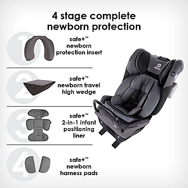 Diono&reg; radian&reg; 3QXT Ultimate 3 Across All-in-One Convertible Car Seat in Grey. View a larger version of this product image.