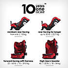 Alternate image 3 for Diono&reg; radian&reg; 3QXT Ultimate 3 Across All-in-One Convertible Car Seat in Red