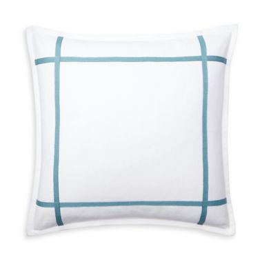 Lauren Ralph Lauren Eden Framed Square Throw Pillow in White. View a larger version of this product image.