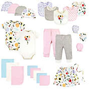 Touched by Nature Size 0-6M 25-Piece Garden Organic Cotton Layette Baby Gift Set in Pink