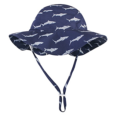 Hudson Baby&reg; Size 2-4T Shark Floppy Sun Protection in Blue. View a larger version of this product image.