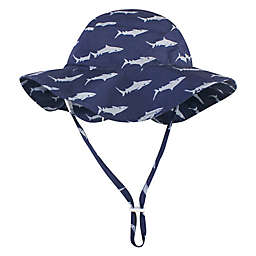 Hudson Baby® Size 6-18M Shark Floppy Sun Protection in Blue