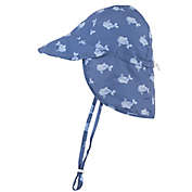 Hudson Baby&reg; Whale Sun Protection Hat in Blue