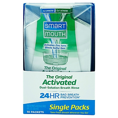 Smart Mouth&trade; Activated Mouthwash&trade; 10-Count On-the-Go Travel Packs in Fresh Mint. View a larger version of this product image.