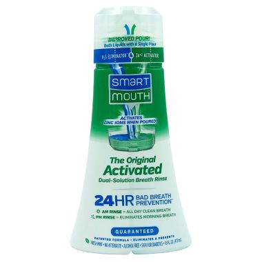 Smart Mouth&trade; 12 Hour Fresh Breath&trade; 16 oz. Activated Mouthwash&trade; in Fresh Mint. View a larger version of this product image.