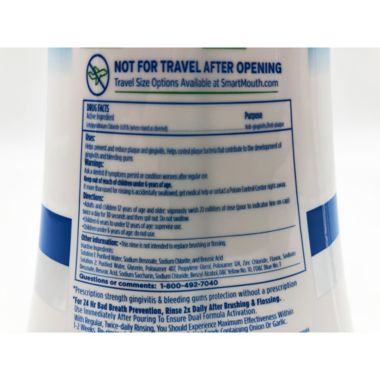 Smart Mouth&trade; Advanced Clinical Formula Dual Pour Spout Activated Mouthwash&reg; in Clean Mint. View a larger version of this product image.