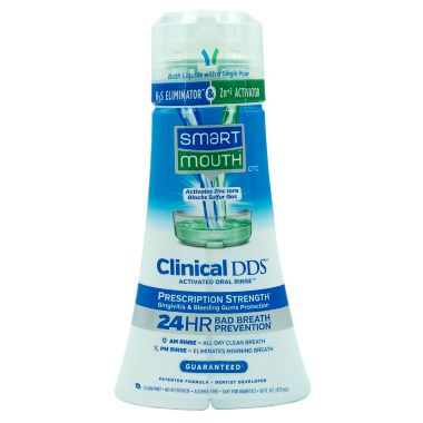 Smart Mouth&trade; Advanced Clinical Formula Dual Pour Spout Activated Mouthwash&reg; in Clean Mint. View a larger version of this product image.