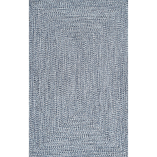 Alternate image 1 for nuLOOM Wynn Braided 10' x 13' Indoor/Outdoor Area Rug in Blue