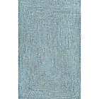 Alternate image 0 for nuLOOM Wynn Braided 2&#39; x 3&#39; Indoor/Outdoor Accent Rug in Aqua
