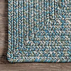 Alternate image 3 for nuLOOM Wynn Braided 2&#39; x 3&#39; Indoor/Outdoor Accent Rug in Aqua