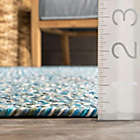 Alternate image 4 for nuLOOM Wynn Braided 2&#39; x 3&#39; Indoor/Outdoor Accent Rug in Aqua