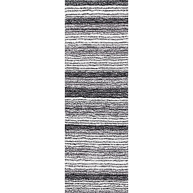 nuLOOM Drey Ombre 3&#39; x 6&#39; Shag Runner in Grey/Multicolor. View a larger version of this product image.