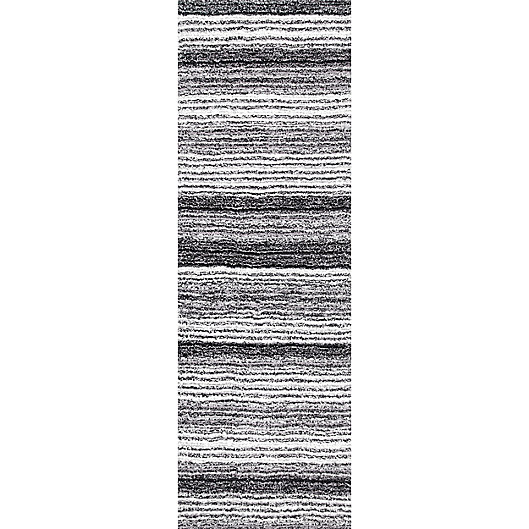 Alternate image 1 for nuLOOM Drey Ombre 3' x 10' Shag Runner in Grey/Multicolor