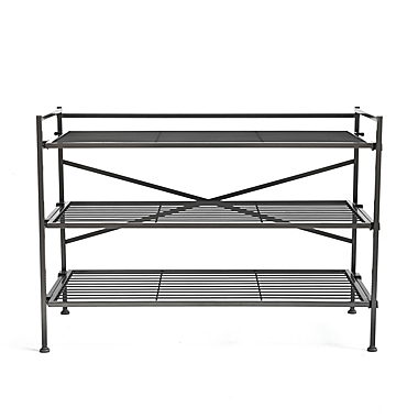 Squared Away&trade; 3-Tier Stackable Shoe Rack. View a larger version of this product image.