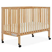 Dream On Me Quinn 2-in-1 Portable Full Size Folding Crib in Natural